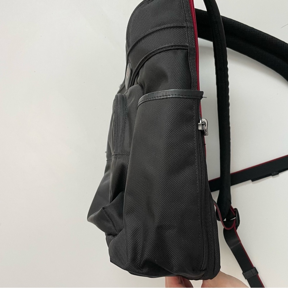 Tumi Backpack Alpha Business Pockets Organization Laptop Travel Carry On Black - Picture 15 of 16